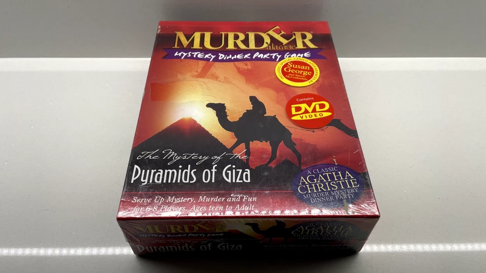 Murder Mystery Dinner Party Game 6 - 8 Players Pyramids of Giza Inc Candlesticks