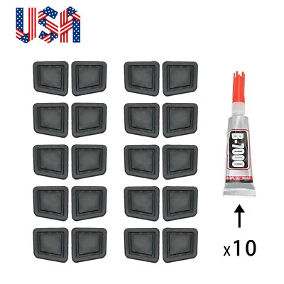 20 X бесключевой двери наружная ручка кнопка резиновый чехол колпачки подходят для Mercedes-Benz - Изображение 1 из 4