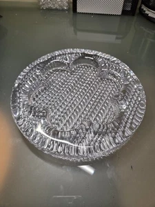 Plato/bandeja de ceniza vintage de cristal de plomo para joyería - Imagen 1 de 4
