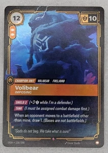Tarjeta Volibear Riftbound Origins OGN 158/298 League of Legends ¡Paquete casi nuevo fresco! - Imagen 1 de 2