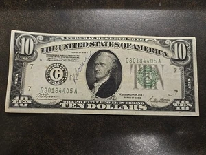 1928 B Chicago, IL $10 Federal Reserve Note Bill Ten Dollar Circulated - Picture 1 of 10