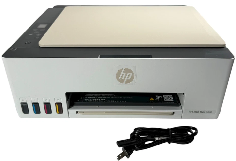HP Smart Tank 5000 All-In-One Printer Copier Fax w/ Ink & Power Cable - READ - Image 1 of 4