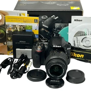 Nikon D3300 Digital SLR Camera -  (Kit w/ AF-S DX VR II 18-55mm) Shutter 4696 - Picture 1 of 24