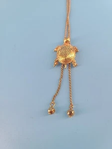 "Collar Avon Moda Joyería Colección Turtle Bay Slide Lariat Tono Dorado 28""" - Imagen 1 de 6