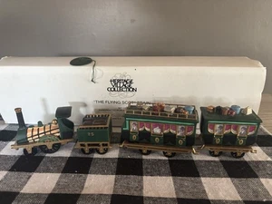Dept 56 Heritage Village “Flying Scot Train”Set Of 4 #5573-5 Complete Set - Picture 1 of 8