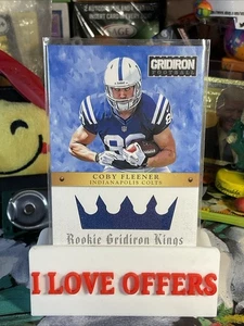 2012 GRIDIRON PANINI COBY FLEENER ROOKIE JERSEY GRIDIRON KINGS 259/299 COLTS #16 - Picture 1 of 4