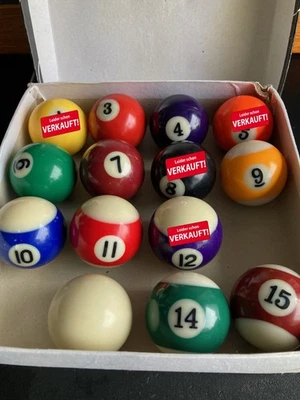 1 Stück Ersatz Mini Billard Kugel 38mm - Ersatzteil Kinder Spielzeug - Bild 1 von 3