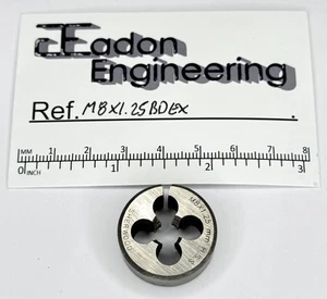 M8 x 1.25mm Metric Button Die, HSS. By top brands. - Picture 1 of 19