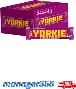 (24 x 44g) Yorkie Rosinen und Keks Schokoriegel - volle Box - Bild 1 von 6