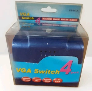 LinXcel VGA Switch Box VS-141A 4-Port Electronic 4 Stück auf 1 Monitor - Bild 1 von 6