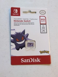 SanDisk 512GB microSDXC Card Officially Licensed Gengar, New Sealed - Picture 1 of 1
