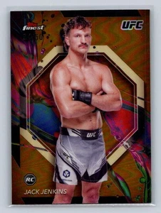 2024 Topps Finest UFC #83 Jack Jenkins (RC) Gold Refractor 34/50-Featherweight - Picture 1 of 2