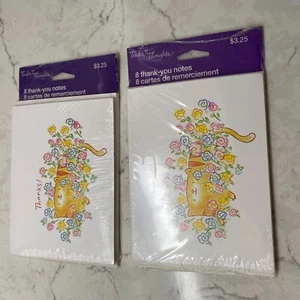 Tender Thoughts Thank you Note & Envelopes Greeting Cards 2 Packs Decorative - Picture 1 of 7