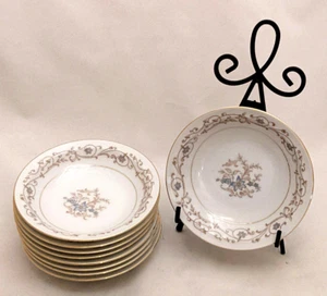 Meito China Japan Lace Pattern Gold Trimmed (10) Fruit Bowls - Picture 1 of 11