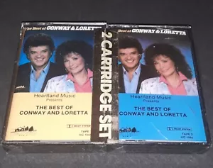 The Best of Conway and Loretta Heartland Music MCA Tape 1 & 2 1987 Factory Seal - Picture 1 of 4