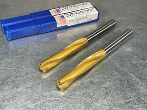 (2) CJT Koolcarb 33/64" Carbide Tip Drills, Coolant Thru, KoolTwist 29605156 - Picture 1 of 3