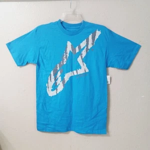 Alpinestars Men Classic T-Shirt Blue Size Medium Short Sleeve Cotton 5477 - Picture 1 of 8