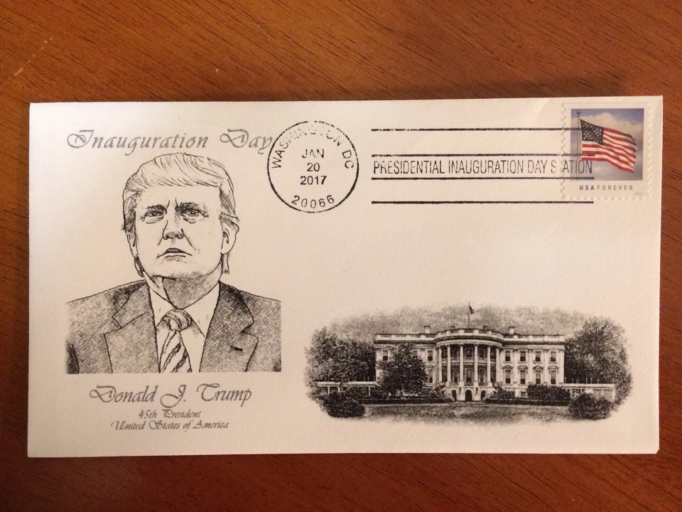 PRESIDENT TRUMP First Day Cover Washington D.C. Inaugural Postmark 1/20/2017 #3 - Image 1 of 4
