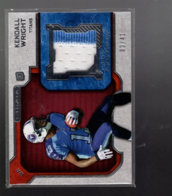 A2429- 2012 Topps Strata Rookie Jerseys Red Patch #RRKW Kendall Wright /41 - Image 1 of 2