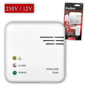 PENTATECH Gasalarm GA60 Netzgerät 230 V Gasmelder 12 V Gaswarngerät Gasdetector - Bild 1 von 7