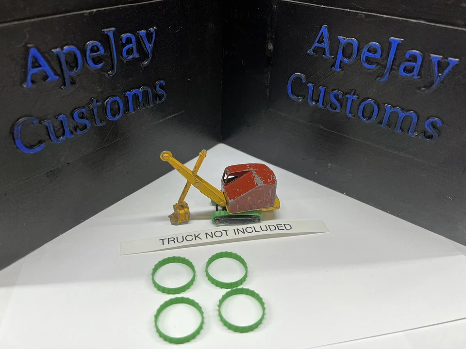 Pala Lesney Matchbox Major Pack Ruston Bucyrus 22-RB #4 verde (SOLO PISTAS) Foto 1 de 2