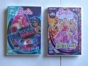 BARBIE IN ROCK 'N ROYALS / BARBIE AND THE SECRET DOOR - Brand new Region 2 DVDs - Imagen 1 de 3