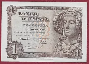 Spanien/Spain 1 Peseta P-135 Serie C (1948) AUNC - Bild 1 von 2