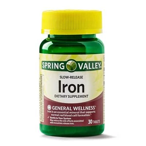 Iron 45 Mg Slow Release High Potency Support Red Blood Cells Production, 30 Tabs - Picture 1 of 24