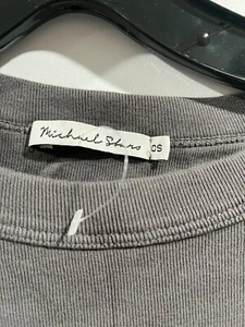 NWT, Michael Stars Womens Cotton Tee, Gray, Size OS - Picture 1 of 8