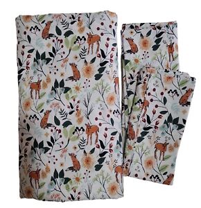 Charisma King Wild Wood Flat Sheet and 2 Pillow Cases NO FITTED SHEET Microfiber