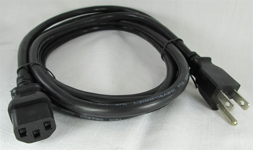 BowFlex 6' 6ft. Power Cord TC1000 TC3000 TC5000 TC5500 TC6000 Treadclimber NEW - Image 1 of 1