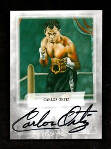 2009 Sportkings Boxing Champions Carlos Ortiz Lightweight Autograph HOF RIP