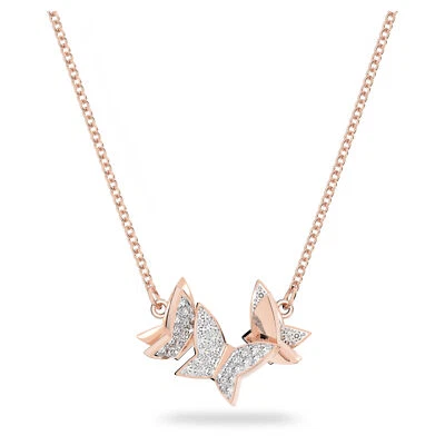 Swarovski Lilia necklace Butterfly, White, Rose gold-tone plated -5636422 New - Image 1 of 4