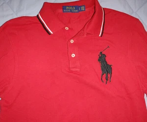 Polo Ralph Lauren Men's (Small) Big Pony Logo Red Long Sleeve Shirt - Picture 1 of 4