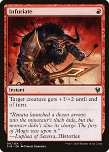 MTG Magic THB Theros Beyond Death - 1x EN NM 141 C Infuriate - Picture 1 of 1