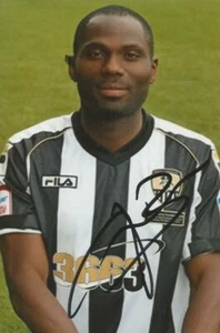 FOTO RETRATO 6x4 firmada por Francois Zoko + certificado de autenticidad NOTTS COUNTY: FRANCOIS ZOKO - Imagen 1 de 1