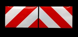 Self Adhesive Chevrons Reflective 30cmx20cm Sticker Red/White - Picture 1 of 1