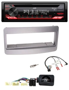 JVC CD DAB USB Bluetooth Lenkrad Autoradio für Toyota RAV 4 2001-2006 dunkelsilb - Bild 1 von 9