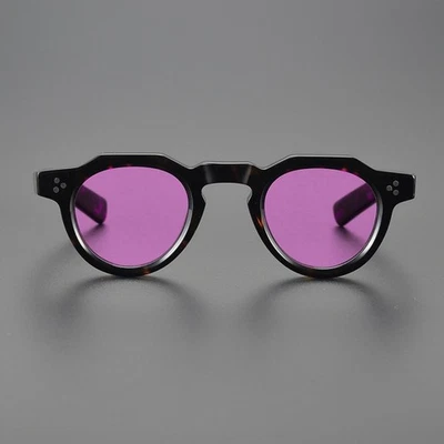 Reading 太阳镜醋酸纤维镜框圆形时尚复古全边男式女式 — 第 1/4 张图片