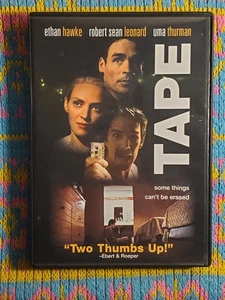 Tape (DVD, 2001) OOP Richard Linklater Ethan Hawke Uma Thurman Indie Drama - Imagen 1 de 6