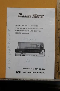 Vintage Channel Master AM-FM Multiplex Ricevitore Registratore HP6018 Manuale - Foto 1 di 4