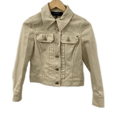 Auth GUCCI - 142219 Cream Women's Lightweight Jacket - Image 1 of 4