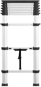 Cosco 8.5 Ft SmartClose Aluminum Telescoping Ladder 12 Ft Max Reach Type 1A™ - Picture 1 of 8