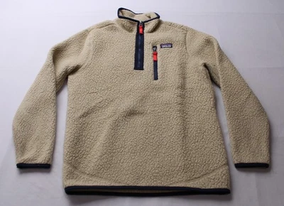 Chaqueta Pullover Patagonia Para Niños Usada Retro Pila EJ3 El Cap Caqui Grande (12) Foto 1 de 4