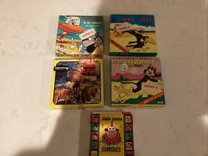 Lot 5 Vintage Super 8mm Movie Films Heckle & Heckle Deputy Dawg Little Roquefort - Picture 1 of 8
