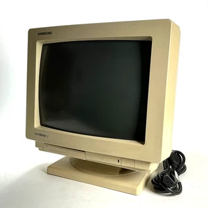 Vintage Samsung SyncMaster 3 13" CRT Monitor 1991 VGA Retro Gaming getestet - Bild 1 von 14
