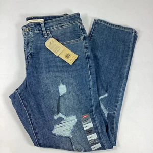 Jeans donna Levis 311 16W modellante skinny invecchiato vita media lavaggio medio - Foto 1 di 9