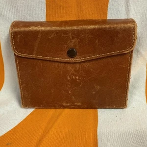 Cartera de Cartas de Juego Clásica de Cuero Marrón Doble Baraja de Colección Cierre a Presión - Imagen 1 de 8