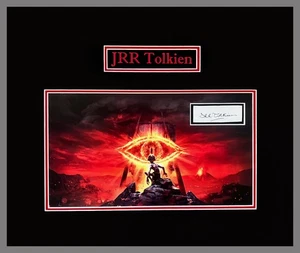J R R Tolkien Autograph Cut Museum Framed Ready for Display - Picture 1 of 3