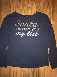 Santa Text Sweater, Kids 10 - Picture 1 of 5